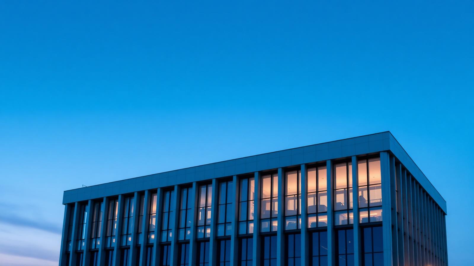 Edifício ao entardecer